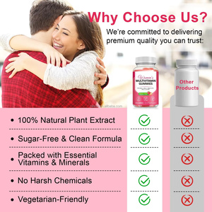 Gummies multivitaminées haute puissance pour femmes, marque privée, pour l'équilibre hormonal et le soutien à la ménopause, vente en gros, vitamines santé non-OGM - Product Image 6