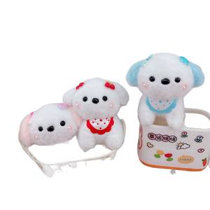 Novedad al por mayor: Bolsa de accesorios de juguetes de peluche, lindo perro de peluche, regalo promocional, mini peluche suave de acero inoxidable - Product Image 6