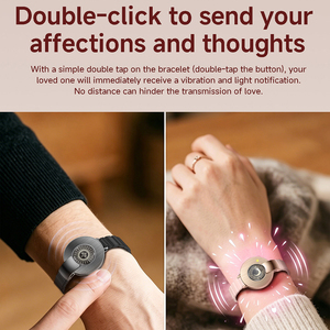 Nouvelle Collection : Montre Connectée DS12 <span class=keywords><strong>pour</strong></span> Couples – Ensemble Assorti avec Suivi de Santé et Activité Physique, Bracelet Intelligent Sans Écran <span class=keywords><strong>pour</strong></span> Amoureux - Product Image 3