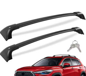 قضبان متقاطعة للأسقف الثقيلة القابلة للقفل من الألومنيوم الأكثر مبيعًا تناسب تويوتا لكورولا كروس-من أجل حالة جديدة - Product Image 2