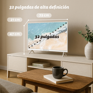 TV LED 32 HD Smart TV Vidaa con Netflix, Disney Plus, Prime Video, Apple TV, Spotify, YouTube, Bianco - Product Image 3