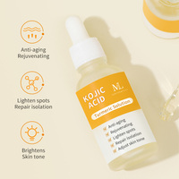 Logo personnalisé produits de soins de la peau marque privée sérum à l'acide kojique curcuma naturel blanchissant anti-âge pour le visage