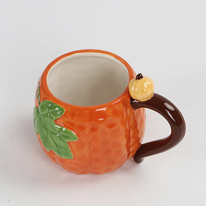 Peint à la main citrouille café thé <span class=keywords><strong>tasse</strong></span> <span class=keywords><strong>tasse</strong></span> Halloween automne récolte citrouille épices - Product Image 3