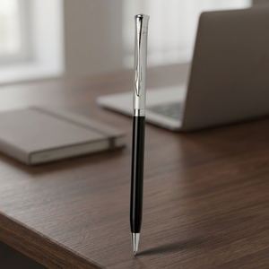 Chrome Durable Ballpoint <b>Pen</b> Smooth Writing Instrument with Comfortable Grip for Office Business and Daily Writing Use - Product Image 1