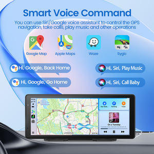 Maustor 8.1 inch không dây di động phổ Carplay Android tự động với G-<span class=keywords><strong>Sensor</strong></span> ADAS 4K/1080P Dash Cam xe màn hình - Product Image 4