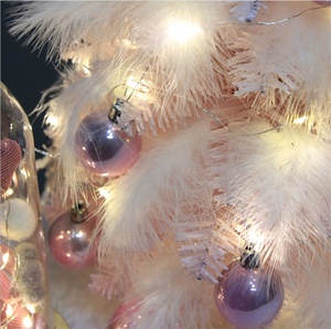 Z1407 Décoration d'intérieur Oiseaux artificiels <span class=keywords><strong>Plume</strong></span> <span class=keywords><strong>rose</strong></span> <span class=keywords><strong>Arbre</strong></span> de Noël - Product Image 6