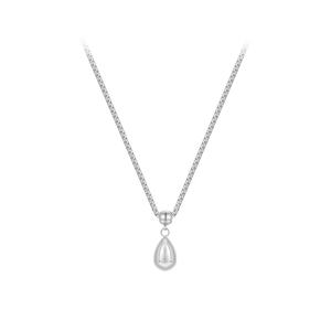 Ultimi gioielli in acciaio inossidabile placcato oro 18 carati catena rotonda goccia d'acqua ciondolo goccia di pioggia alla moda per le donne collana festa P233396 - Product Image 2