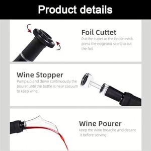 Ensemble d'ouvre-bouteilles automatiques avec logo personnalisé, rechargeable par USB, en acier inoxydable, cadeaux promotionnels - Product Image 4