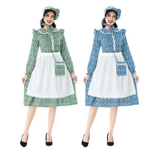 वयस्क औपनिवेशिक ऐतिहासिक पोशाक के लिए अग्रणी पोशाक विंटेज पुष्प प्रेयरी तीर्थयात्री गाँव कार्निवल पार्टी परी संगठनों - Product Image 1