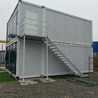 Bureau préfabriqué de luxe en conteneur, bâtiment de bureau portable préfabriqué pour jardin extérieur