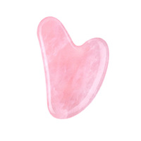 Vente en gros d'outils de massage en jade véritable avec logo personnalisé, ensemble de rouleaux de massage pour le visage en cristal avec boîte