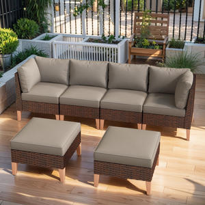 Meilleures ventes de canapés de jardin en extérieur, ensemble de patio en rotin imperméable, meubles de salon pour patios et jardins - Product Image 3