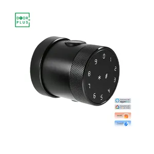 Doorplus Smart Lock Carte Clé pour porte en bois Intelligent Black Bluetooth Fingerprint Door Lock Smart Lock