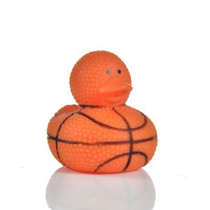 Custom Branding Squeeze to Quack Rubber Duck Toy Duckies Basketball Rugby Baseball Football Sports Figure Ducks - Product Image 4