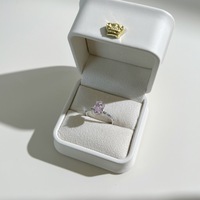 NATUNA Vente en gros sur mesure Bague de fiançailles en argent 925 avec diamant principal de laboratoire de forme ovale radiante et moissanite réglable