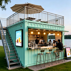 Tienda Móvil Modular para Exteriores de 10 y 20 Pies, Contenedor Moderno para Bar, Café, Té con Leche, Tienda de Conveniencia Gourmet - Product Image 4