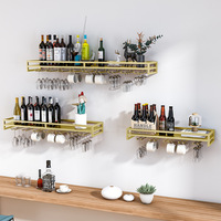 Comptoir de bar moderne en métal avec porte-vin et présentoir à boissons, mobilier pour la maison, la décoration de restaurant et de salon