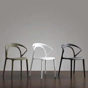 Modern Plastic <b>Chair</b> D-005 Lightweight Hollow Design Restaurant <b>Dining</b> <b>Chair</b> White Black Green <b>Red</b> - Product Image 3