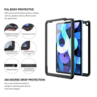 Étui robuste et étanche pour iPad Air 11 pouces M4/M3/M2 (2026/2025/2024) – Coque de tablette robuste avec béquille, adaptée aux enfants