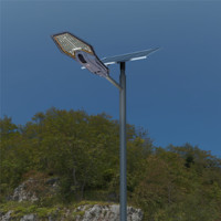 Nouveau réverbère mené solaire de la série X1 IP66 500W 5600LM 6500K lumière extérieure solaire à LED haute luminosité avec une grande capacité de batterie