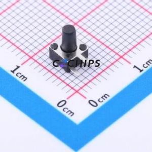 TC-1150DL-7.0H-250 Tactile Switch Through hole Switch Single Pole Single Throw Round Button 2.5N Right Angle Insert - Product Image 1