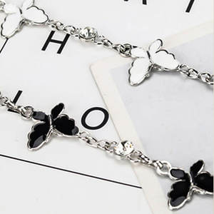 女性用調整可能な金属ウエストベルト蝶をちりばめたダイヤモンドドレスベルト装飾シックでスタイリッシュ - Product Image 4