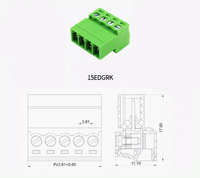 BEIKAIOU Bornier enfichable sans soudure pas de 3,81 mm 15EDGRK/15EDGK Connecteur de câblage électrique Zhejiang