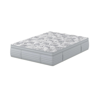 Matelas orthopédiques à ressorts ensachés Royal 7 zones de luxe haut de gamme capitonnés pour hôtel 5 étoiles Matelas en latex et gel à mémoire de forme
