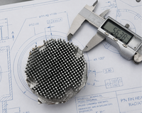 Modul Pendingin Aluminium Sunflower Pin Fin CNC Machined dengan Disipasi Panas Tinggi untuk Perakitan Pendinginan Elektronik Industri
