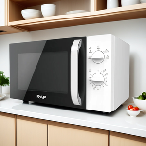 Four à <span class=keywords><strong>micro</strong></span>-ondes RAF 23L, prise EU, plateau tournant, fenêtre visible, fonction de dégivrage, contrôle par minuterie, appareil de cuisine <span class=keywords><strong>pour</strong></span> la maison et le bureau - Product Image 1