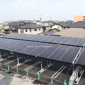 2023 10 kw préfabriqué structure pv toit solaire abri de voiture ombre de montage pour voitures - Product Image 3