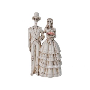 Une paire de figurines de couple en résine SKS07, décoration de bureau créative, parfaites pour Halloween et le Jour des Morts - Product Image 2