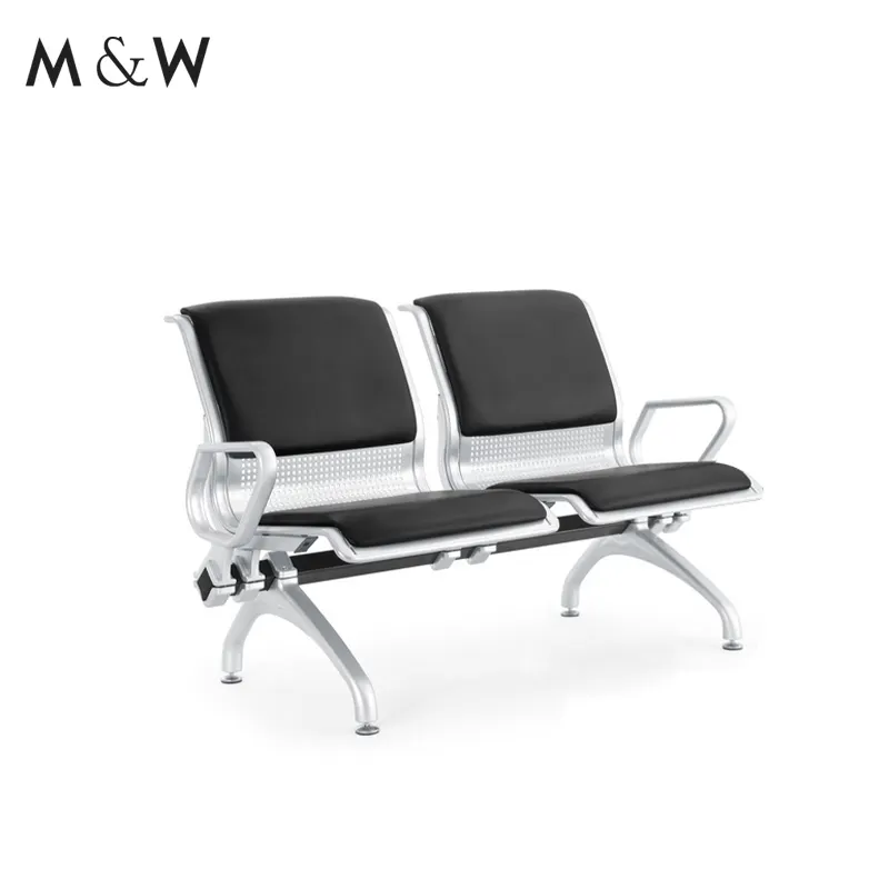 M & W เก้าอี้สนามบิน3ที่นั่งเฟอร์นิเจอร์เชิงพาณิชย์เก้าอี้ห้องรอที่ทันสมัย