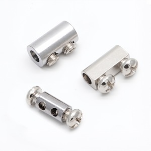 Có Thể Điều Chỉnh Đôi Lỗ Vít Khóa Dây Cáp Kẹp Kẹp Dây Thép Dây Cáp Khóa Fastener Cho 1.5Mm Cáp - Product Image 2