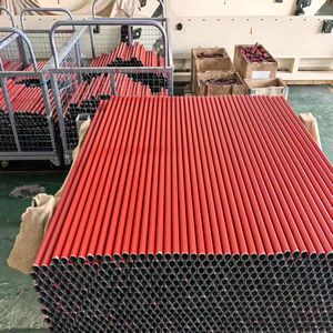 Raccord de tuyauterie rouge, filetage mâle court personnalisé, test hydraulique réussi - Product Image 2