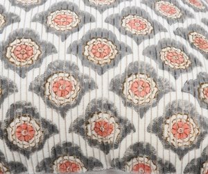 Premium Hot Sale Printed Boho Tufted Orange And <b>White</b> Jaipuri Print <b>Cushion</b> Cover - Product Image 2