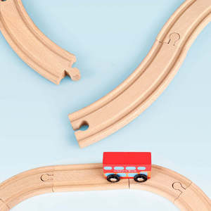Train en bois jouet en bois chemin de fer dinosaure peinture piste jouets voiture tendance <span class=keywords><strong>2022</strong></span> jouets - Product Image 2
