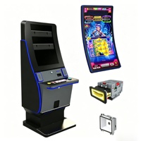 Bornes d'arcade Zhuohua 43 pouces incurvées à écran tactile, à monnayeur, jeu LUCK, difficulté réglable, interface anglaise, multijoueur