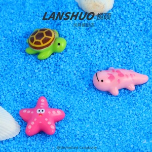 Resin Miniature Cartoon Marine Animal Diy Jewelry Set Artistic Home Decoration Keychain <b>Car</b> <b>Ornament</b> Materials - Product Image 3