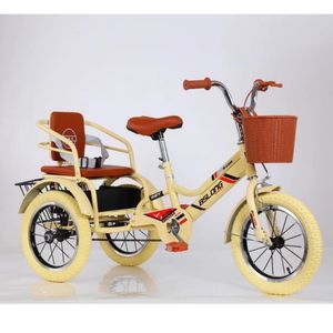 Tricycle pour enfants à double siège à prix d'usine à deux places pour enfants twins vélo 3 roues tricycle pour enfants - Product Image 5