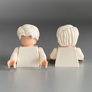 บล็อกตัวต่อขนาดเล็กสำหรับผมเด็กผู้ชาย, ชิ้นส่วน MOC, ชิ้นส่วน DIY แบบแยกชิ้น, ของเล่นประกอบสำหรับเด็กผู้ชาย - Product Image 2