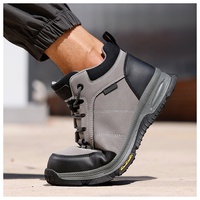 Chaussures de Sécurité – Tige en Microfibre, Embout en Acier, Semelle Anti-Perforation en Kevlar, Semelle Extérieure en Caoutchouc – Bottes de Travail Légères et Durables