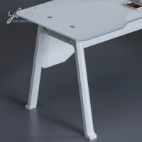 Bureau d'ordinateur en verre mobilier d'intérieur ensemble complet table de bureau design mobilier de bureau design moderne table de bureau en verre