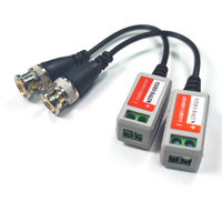 Accessoires CCTV : Balun vidéo HD passif 8MP avec protection anti-éclairs, entrée 220V, sortie unique pour AHD/CVI/TVI