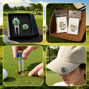 Set di Accessori da Golf Personalizzati con Riparatore Divot, Marcatore Magnetico e Clip per Cappello - Souvenir per Tornei e Festa del Papà - Product Image 6