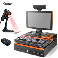 CY-20 tout-en-un pos machine système pour supermarché caissier machine maquina registradora pos système impresora pos