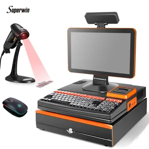 CY-20 all-in-one pos makinesi sistemi süpermarket kasiyer makinesi maquina registradora pos sistemi impresora pos