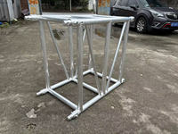 Structure de scène carrée à 4 points en aluminium, poutre de présentation 620x900mm pour exposition extérieure, événement scénique, concert, spectacle DJ