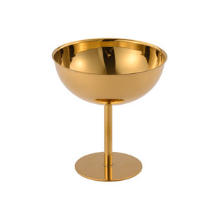Bol à dessert en acier inoxydable, or et argent, pour glace, pudding, collations, idéal pour les fêtes, les hôtels, le café, le thé, ou comme cadeau d'affaires. - Product Image 2