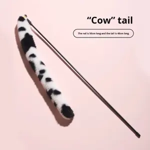 <span class=keywords><strong>Garfield</strong></span> tarzı kedi Teaser değnek ısırmaya dayanıklı etkileşimli plastik oyuncak sıkıntı için-kabartma uzun kuyruk kedi çubuk - Product Image 6